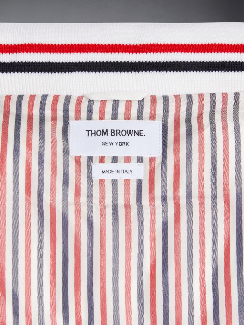 Thom Browne Downfilled Ripstop 4-Bar Ragazzo Gilet Bianche | APE26C64201