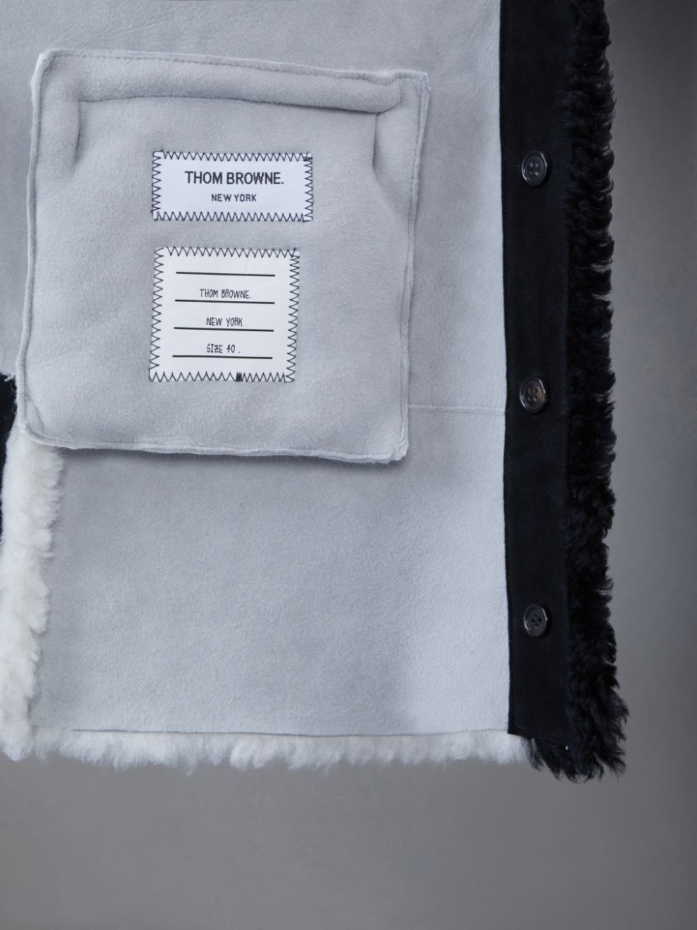 Thom Browne Dyed Shearling Donna Cardigan Bianche | RWO88X81286