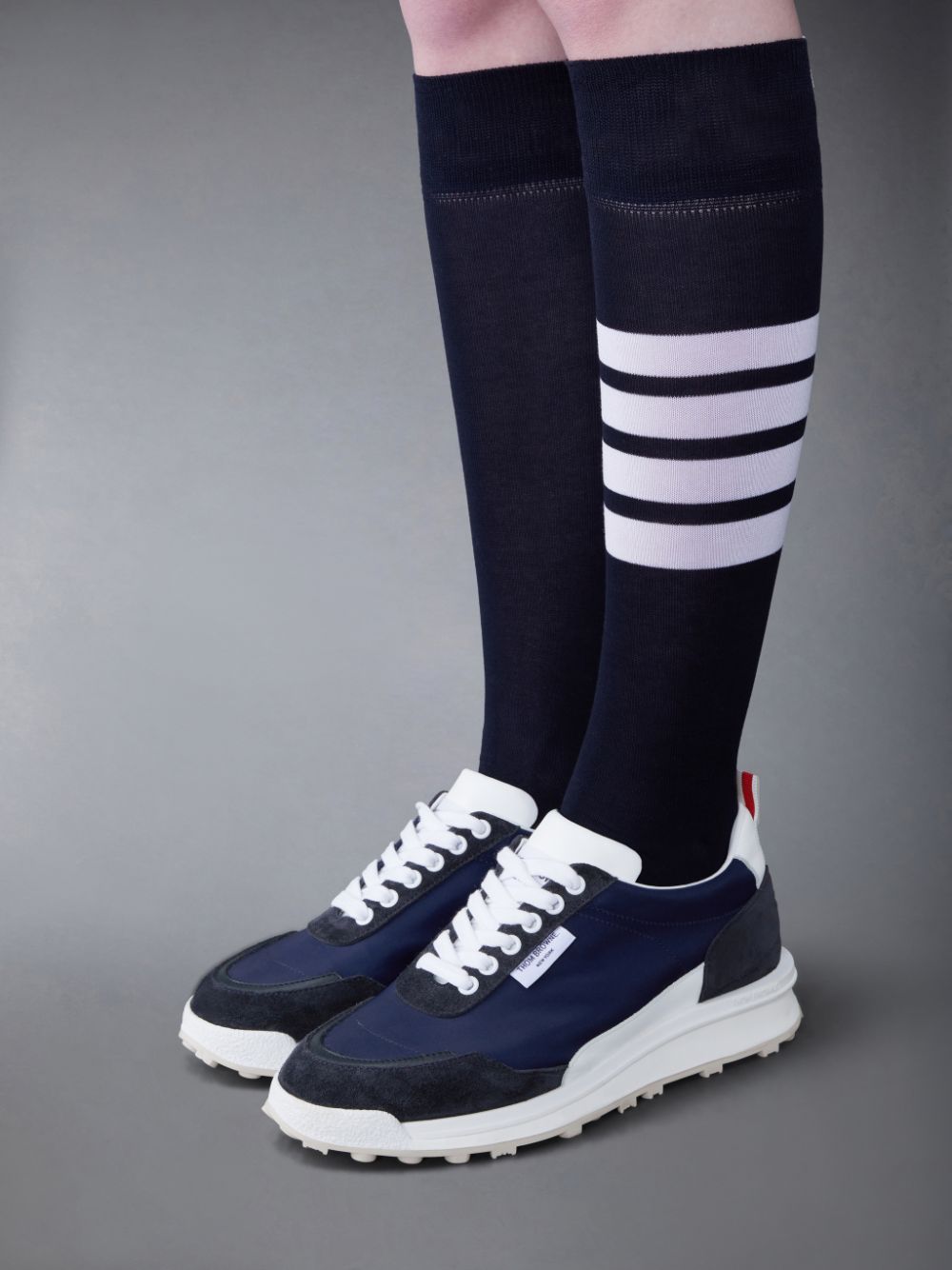 Thom Browne Eco Nylon Alumni Donna Sneakers Blu | SZK93F09904