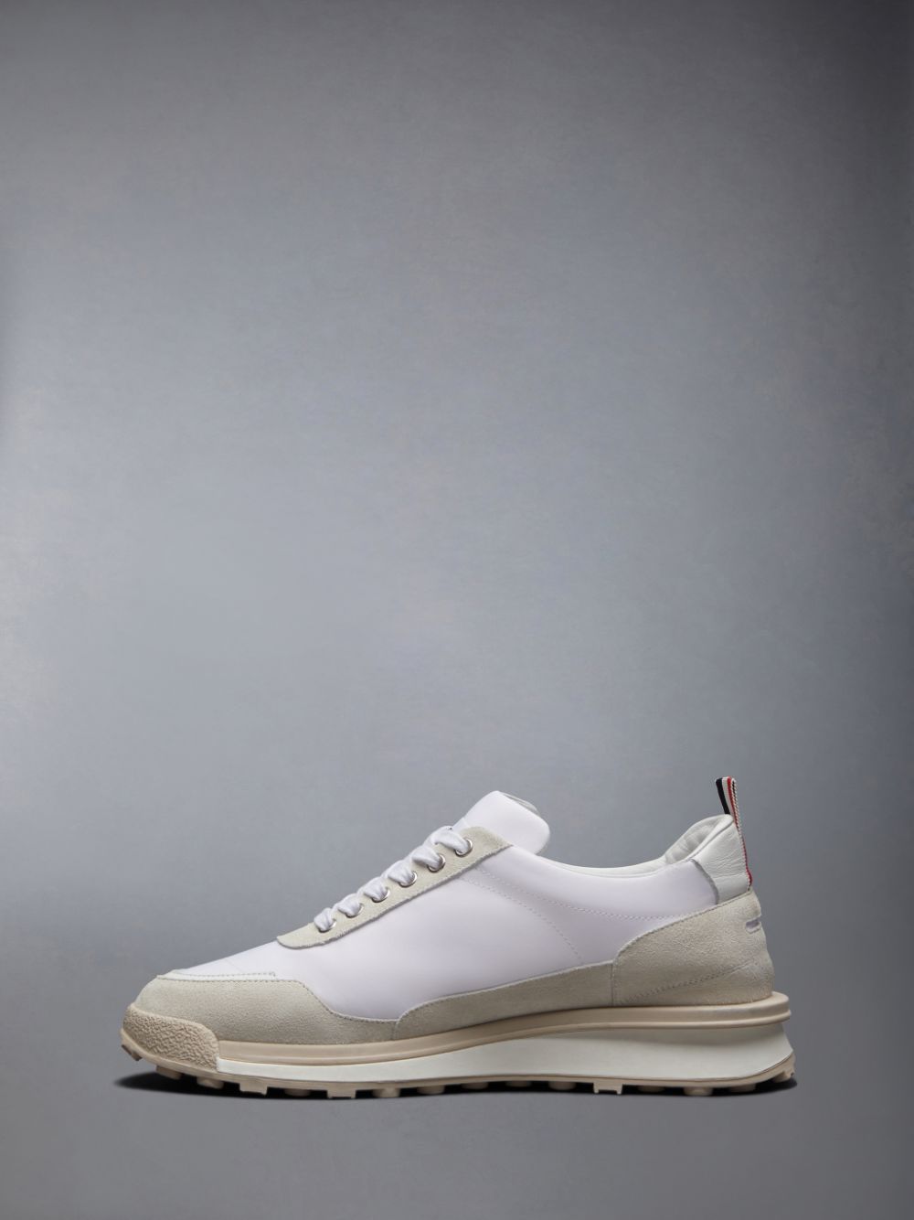 Thom Browne Eco Nylon Alumni Uomo Sneakers Beige | LHT55W08448