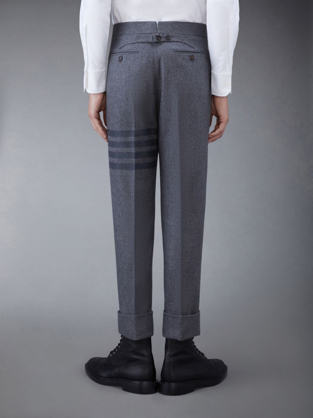 Thom Browne Flannel 4-Bar Classic Uomo Pantaloni Grigie | DBG29B48833