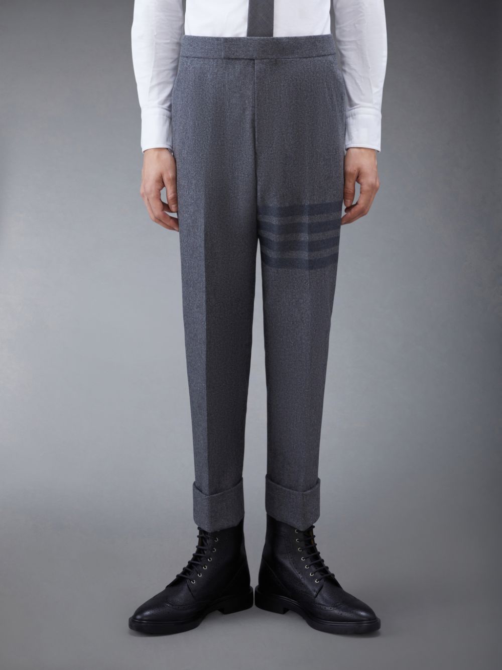 Thom Browne Flannel 4-Bar Classic Uomo Pantaloni Grigie | DBG29B48833