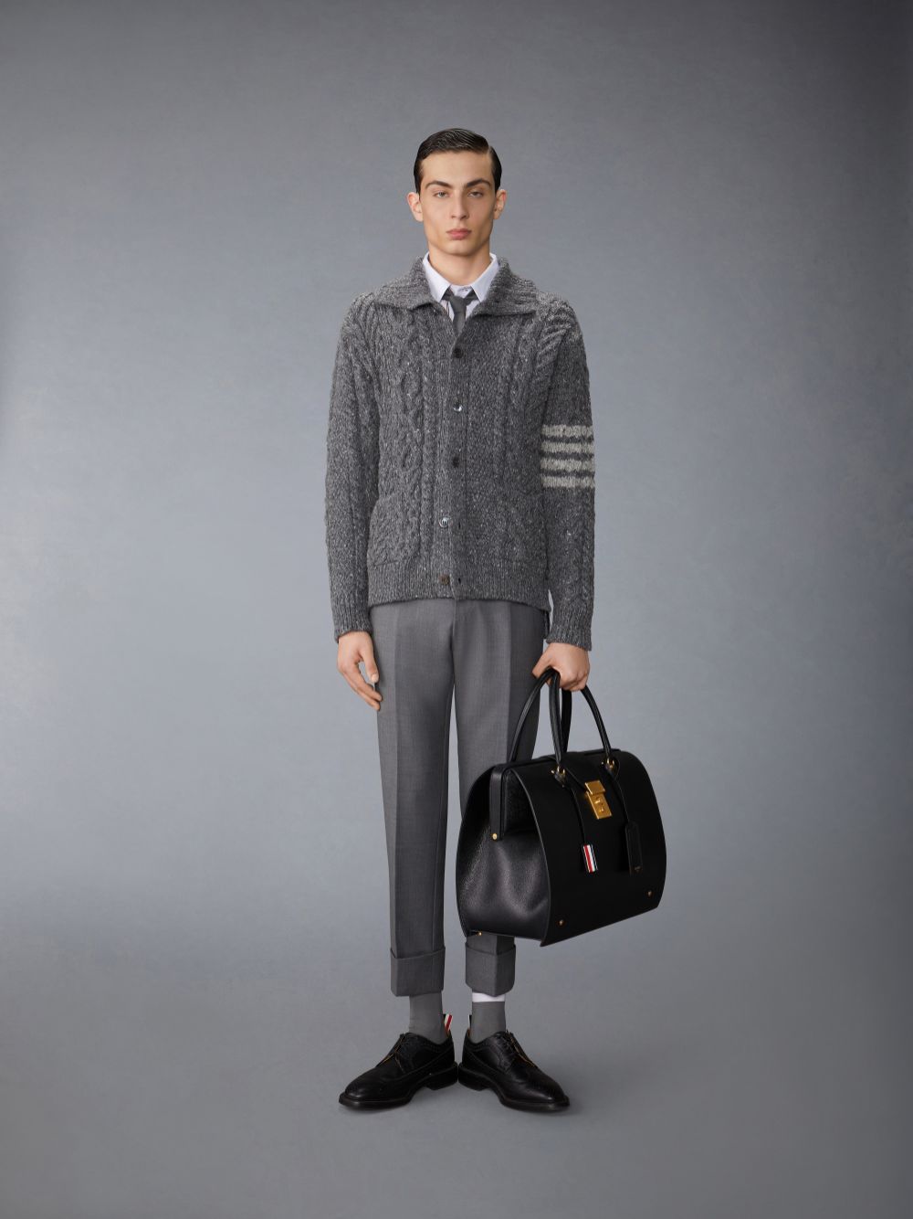 Thom Browne Funmix Oxford Uomo Camicie Grigie | NBB74L45286