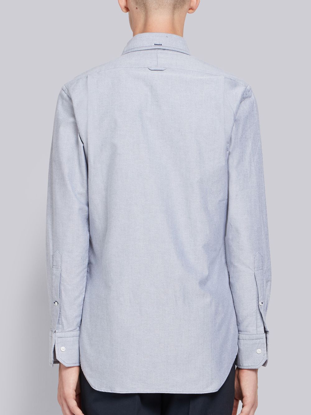 Thom Browne Grosgrain Placket Oxford Uomo Camicie Blu | ZMB50T63698