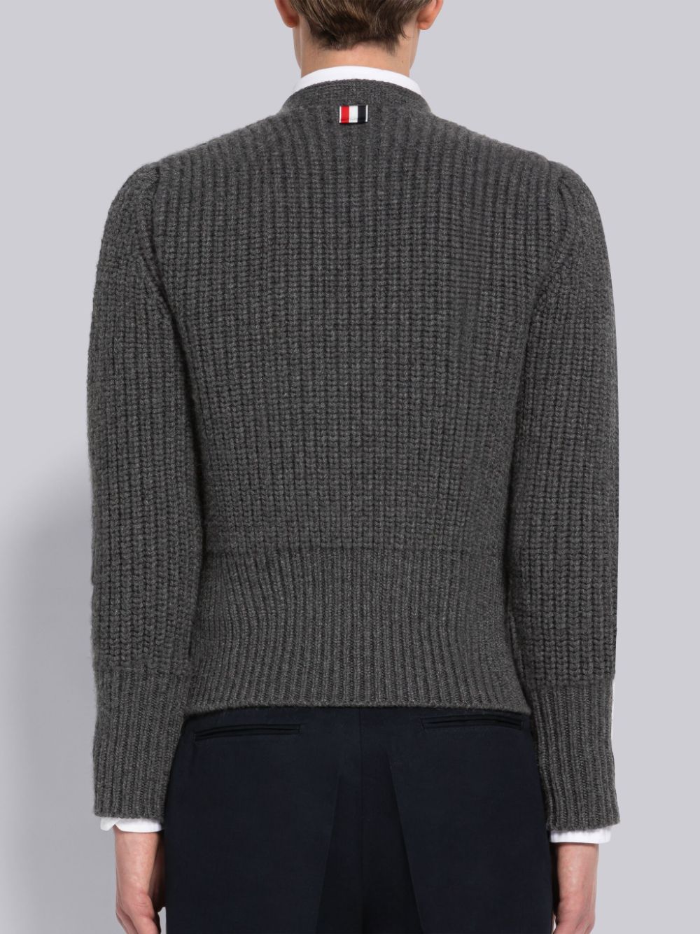 Thom Browne Half Stitch Cashmere Uomo Cardigan Grigie | CUZ14G87633