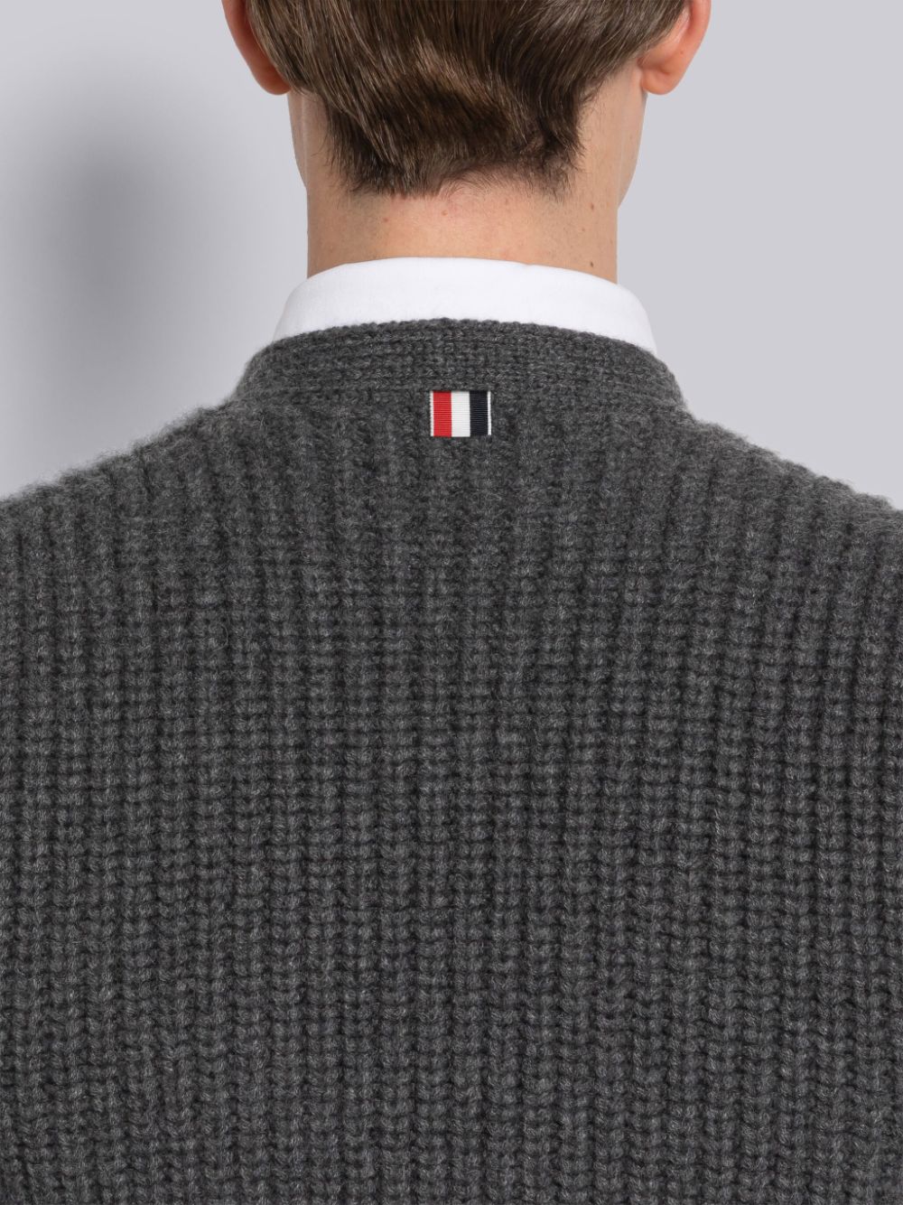 Thom Browne Half Stitch Cashmere Uomo Cardigan Grigie | CUZ14G87633