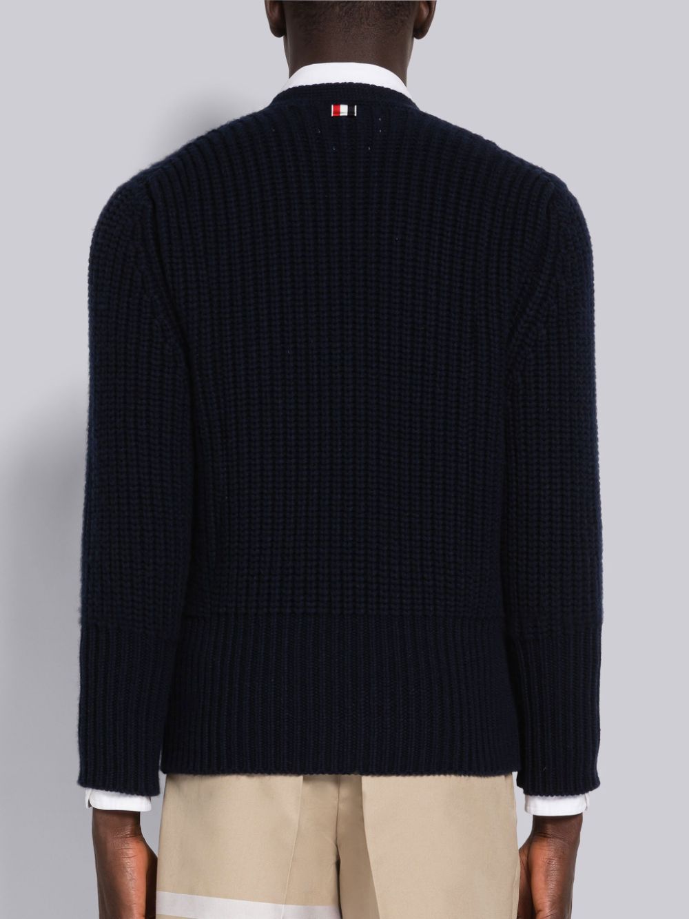 Thom Browne Half Stitch Cashmere Uomo Cardigan Blu | DKY27A47976