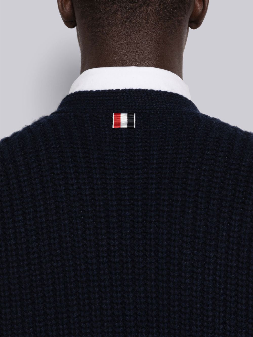 Thom Browne Half Stitch Cashmere Uomo Cardigan Blu | DKY27A47976