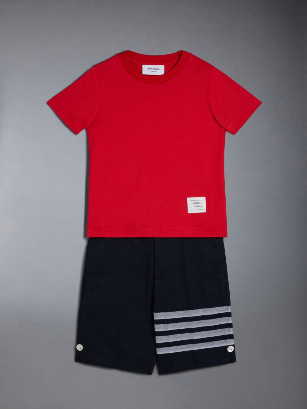 Thom Browne JERSEY STRIPED Ragazza Magliette Blu | FEY69N11204