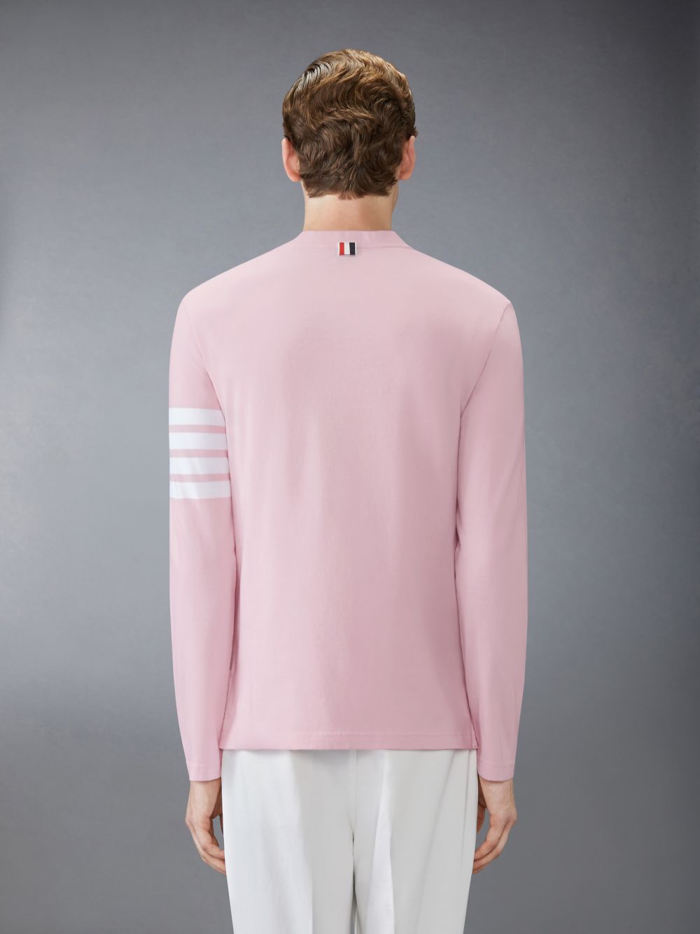 Thom Browne Jersey 4-Bar Uomo Magliette Rosa | YQO64K95770