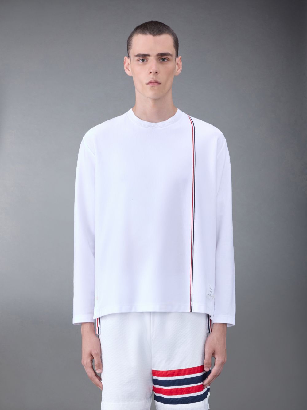 Thom Browne Jersey Oversized Uomo Magliette Bianche | NTV46Q97557