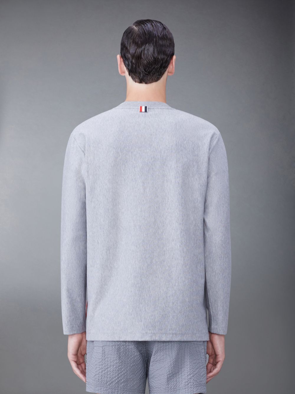 Thom Browne Jersey Oversized Uomo Magliette Grigie | GPV95O70248