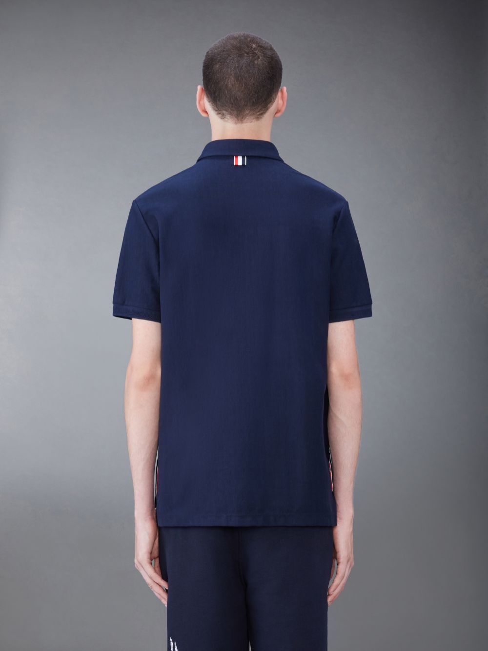 Thom Browne Jersey Short Sleeve Collection Uomo Polo Blu | SZW13L37161