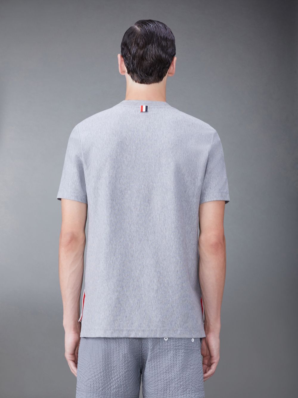 Thom Browne Jersey Short Sleeve Uomo Magliette Grigie | ROC63C45523