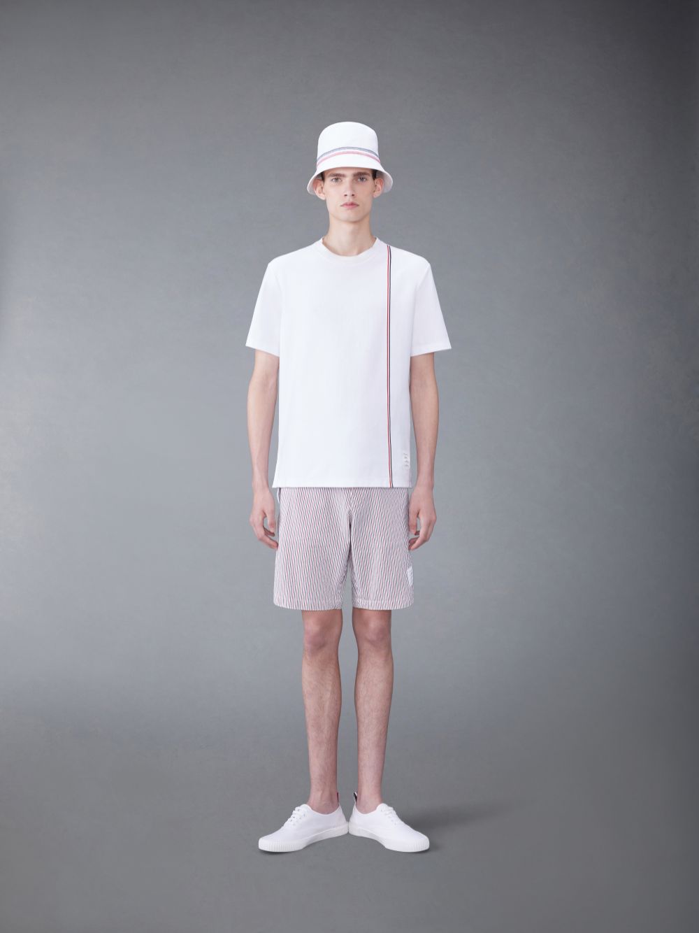 Thom Browne Jersey Short Sleeve Uomo Magliette Bianche | BYP11V23002