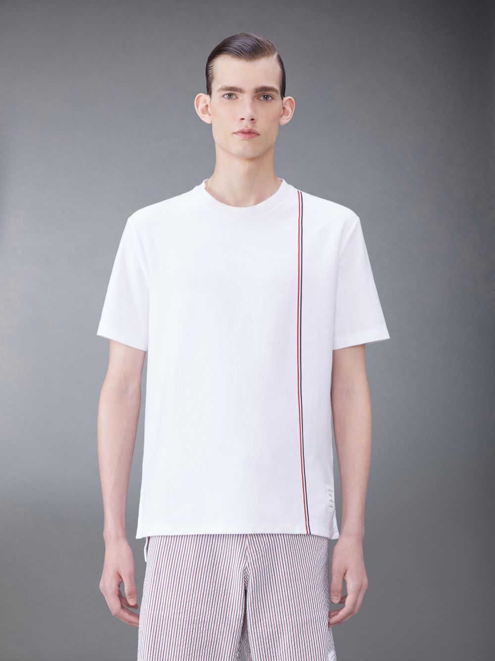 Thom Browne Jersey Short Sleeve Uomo Magliette Bianche | BYP11V23002