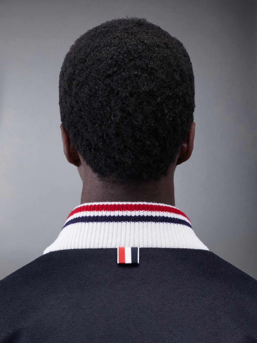 Thom Browne KNIT RIB 2003 4-BAR BLOUSON Uomo Giacche Blu | YWT80D80406