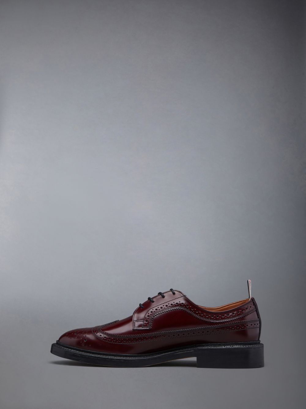 Thom Browne LONGWING W/ LEATHER SOLE IN SPAZZOLATO LEATHER Uomo Scarpe Brogue Marroni | PSC17E36149