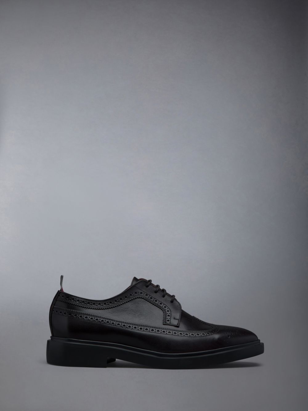 Thom Browne LONGWING W/ LIGHTWEIGHT RUBBER SOLE IN BOX CALF Uomo Scarpe Brogue Marroni | YKD32J78204