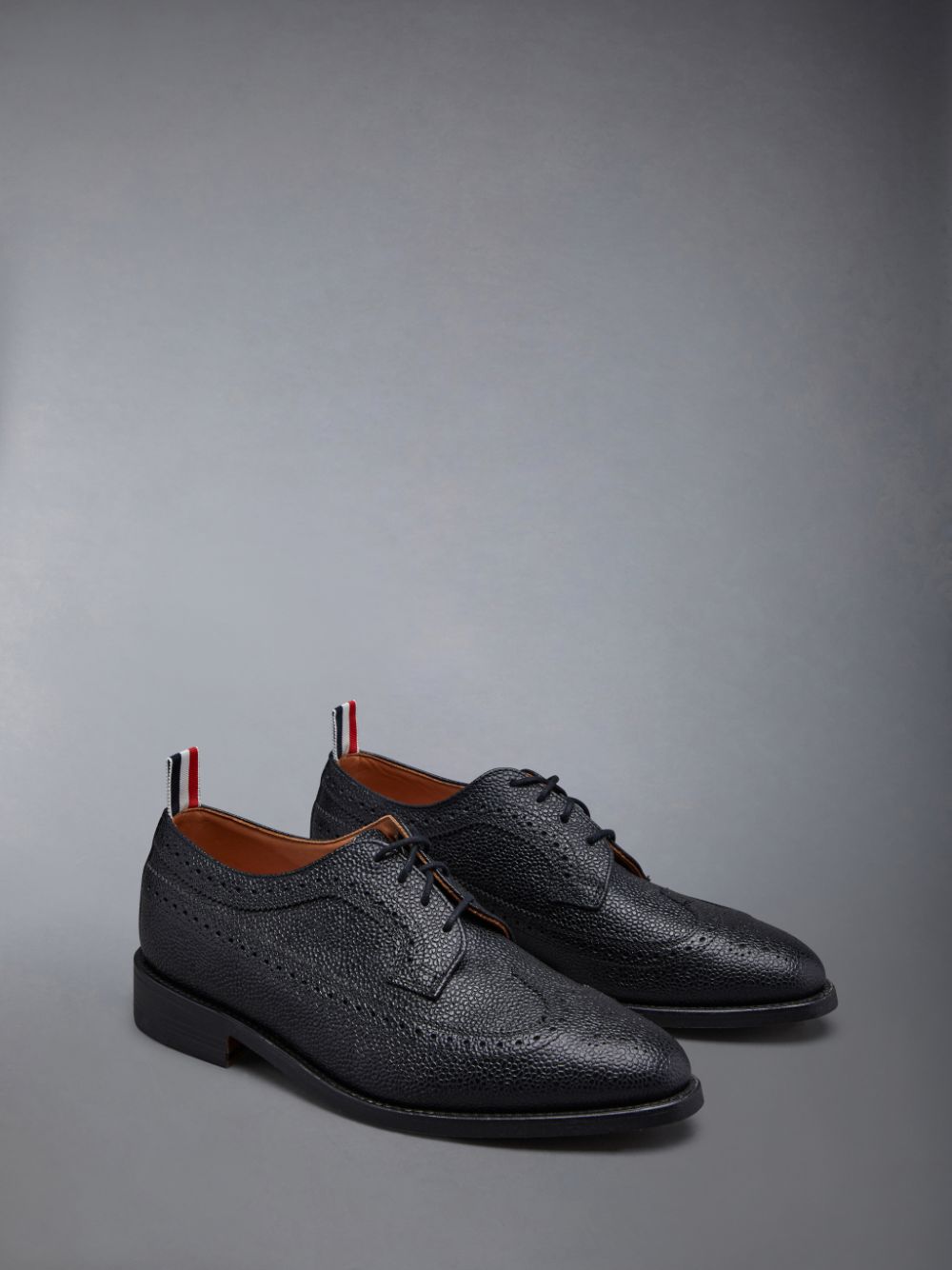 Thom Browne Leather Sole Longwing Donna Scarpe Brogue Nere | EVX75Z36532