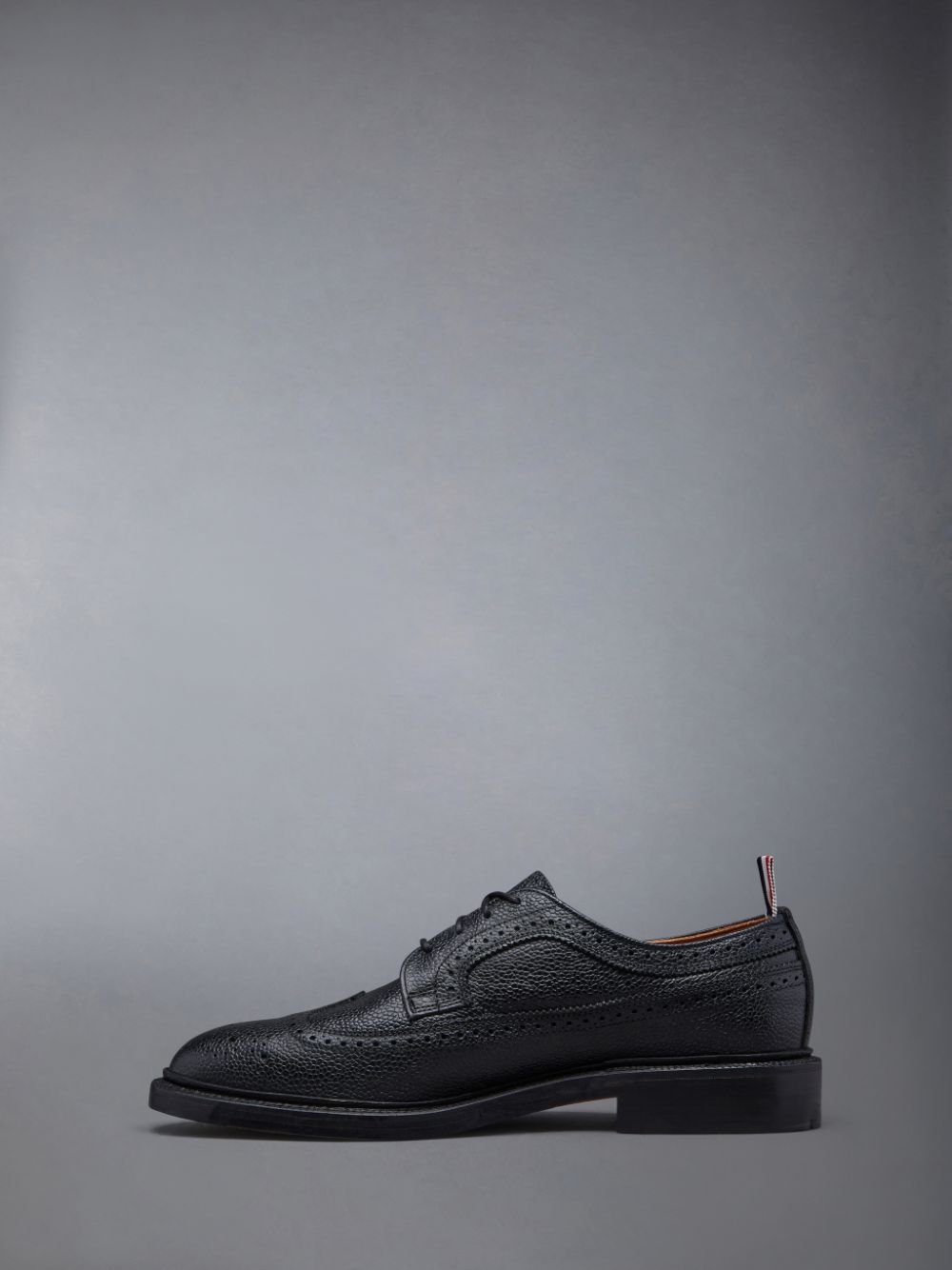 Thom Browne Leather Sole Longwing Uomo Scarpe Brogue Nere | PCB57V48794