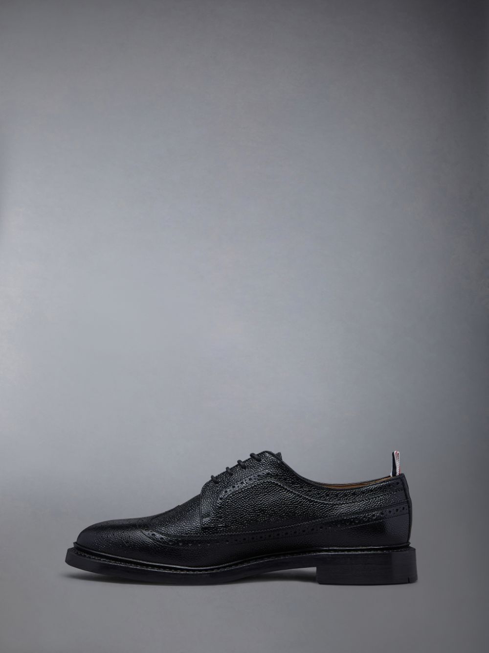 Thom Browne Leather Sole Longwing Uomo Scarpe Brogue Nere | TWZ87C86810