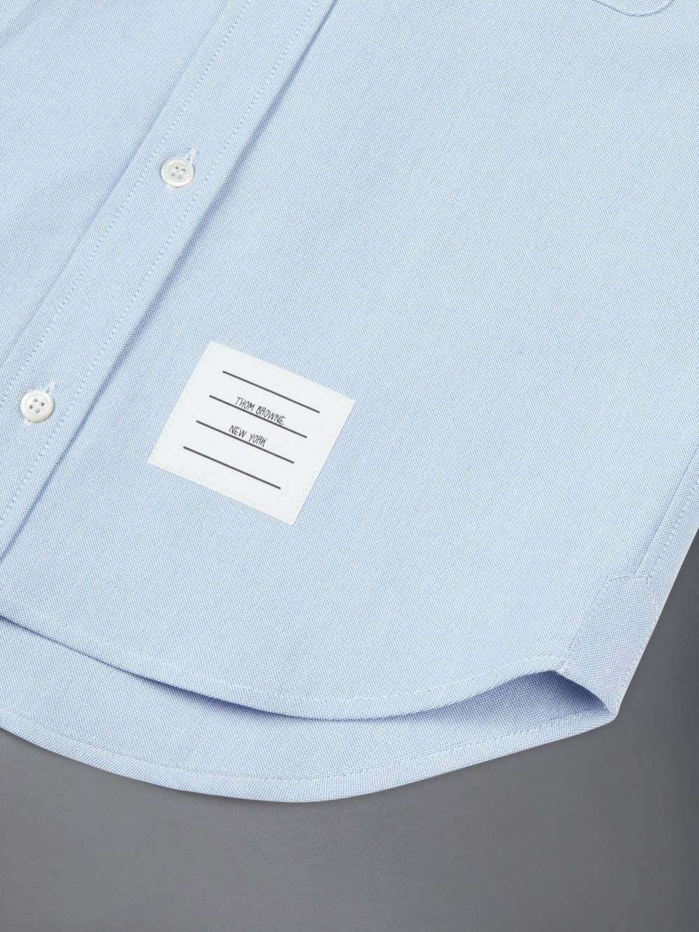 Thom Browne Light Blue Cotton Oxford Classic Ragazzo Camicie Blu | SNU45V84030