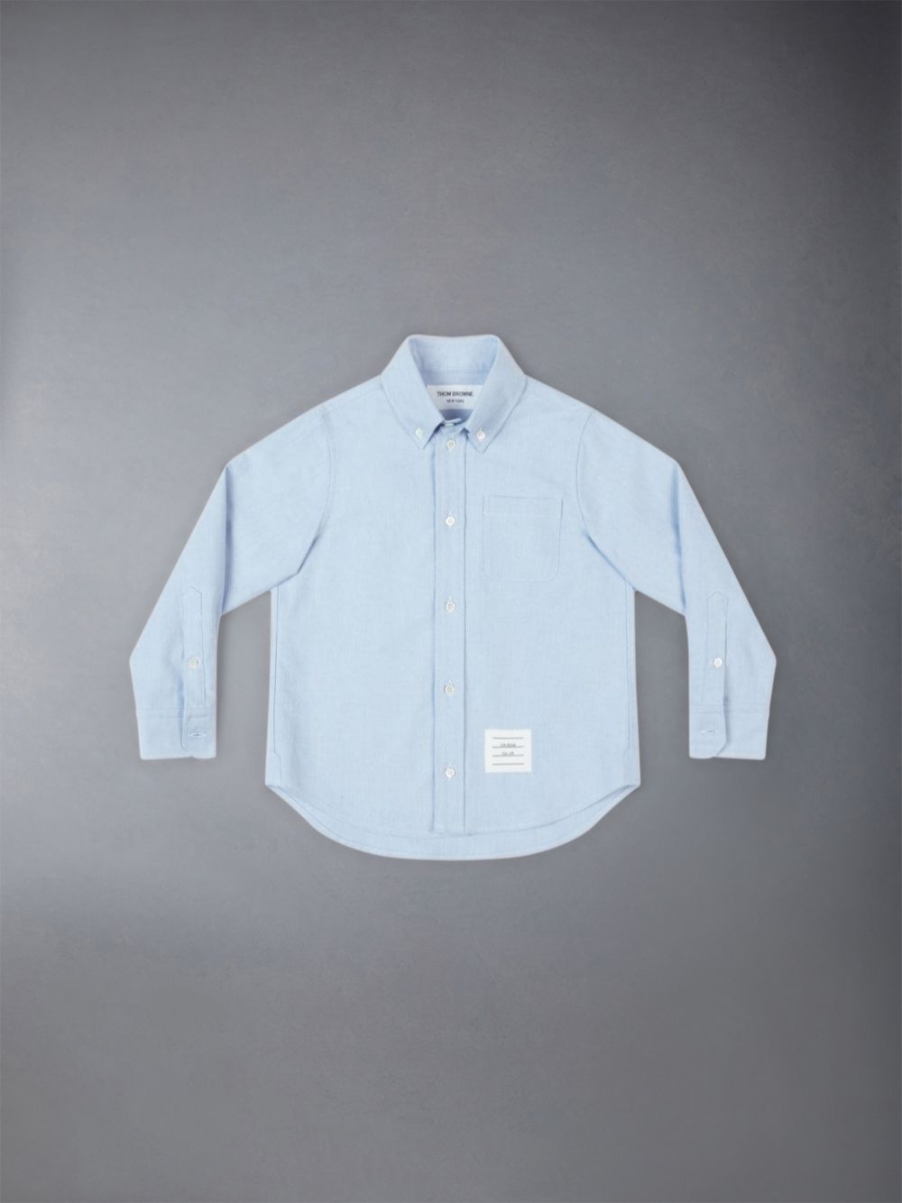 Thom Browne Light Blue Cotton Oxford Classic Ragazzo Camicie Blu | SNU45V84030