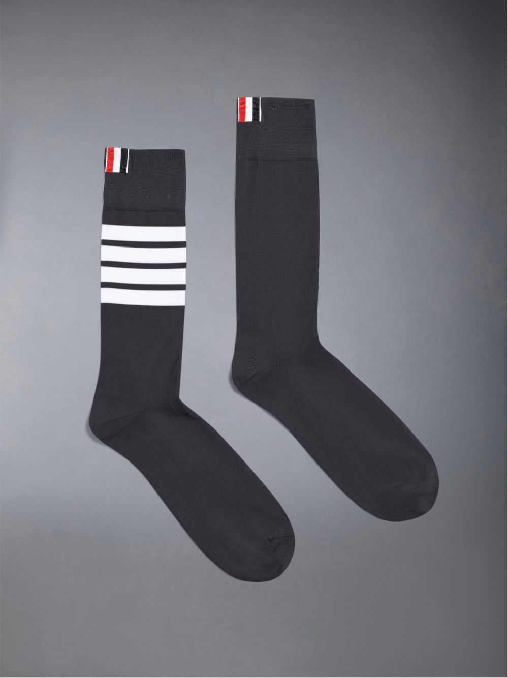 Thom Browne Lightweight Cotton 4-Bar Mid-calf Uomo Calzini Grigie | HOL27K83877