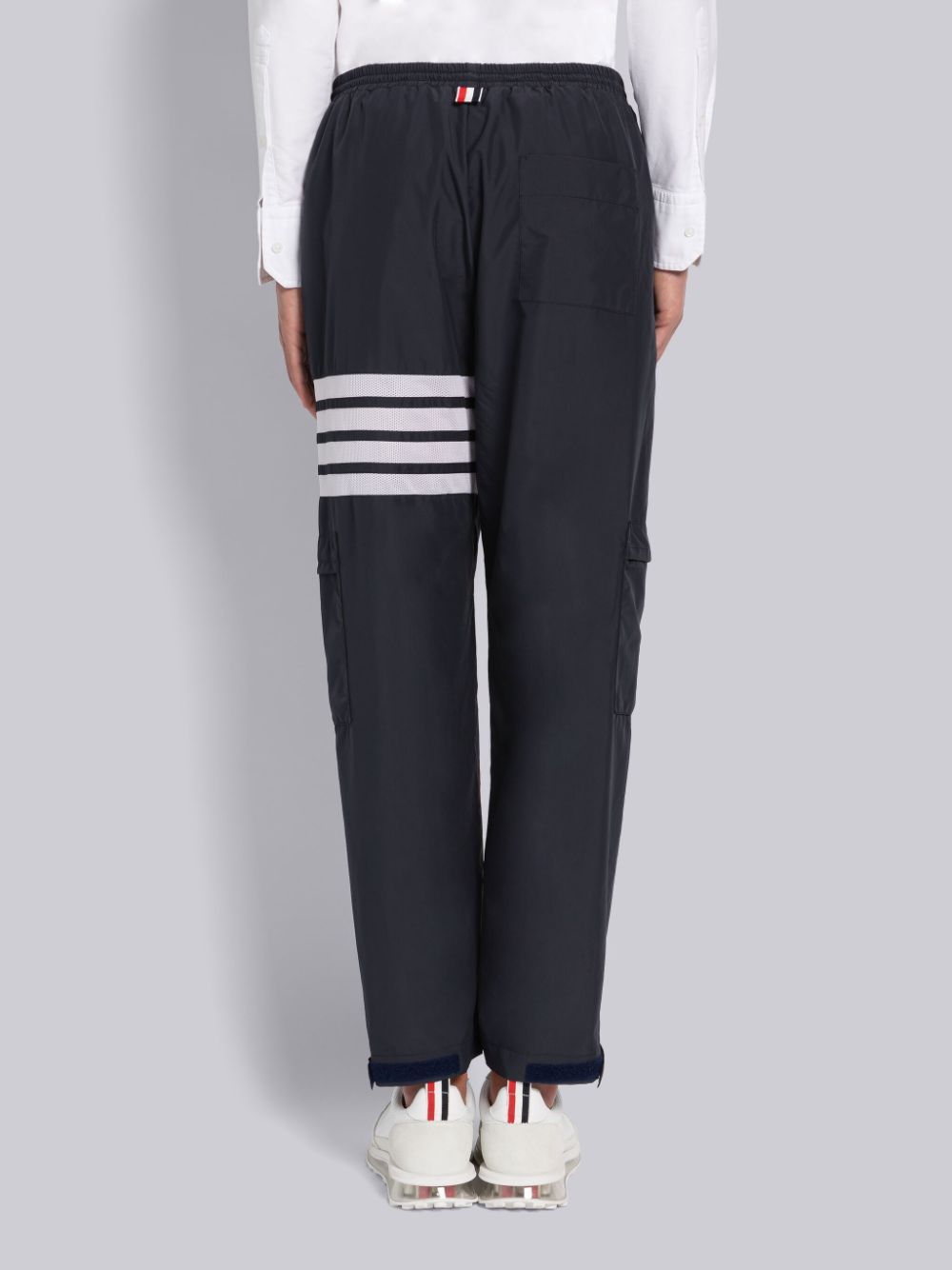 Thom Browne MILITARY RIPSTOP MESH 4-BAR PACKABLE Uomo Pantaloni Blu | HBV05F57978