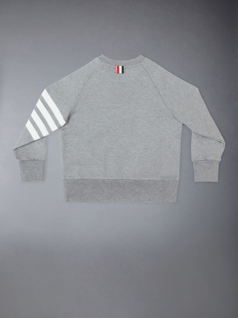 Thom Browne Medium Classic Cotton Loopback Jersey Raglan Sleeve Engineered 4-Bar Ragazza Felpe Grigie | ZMS33Y44096