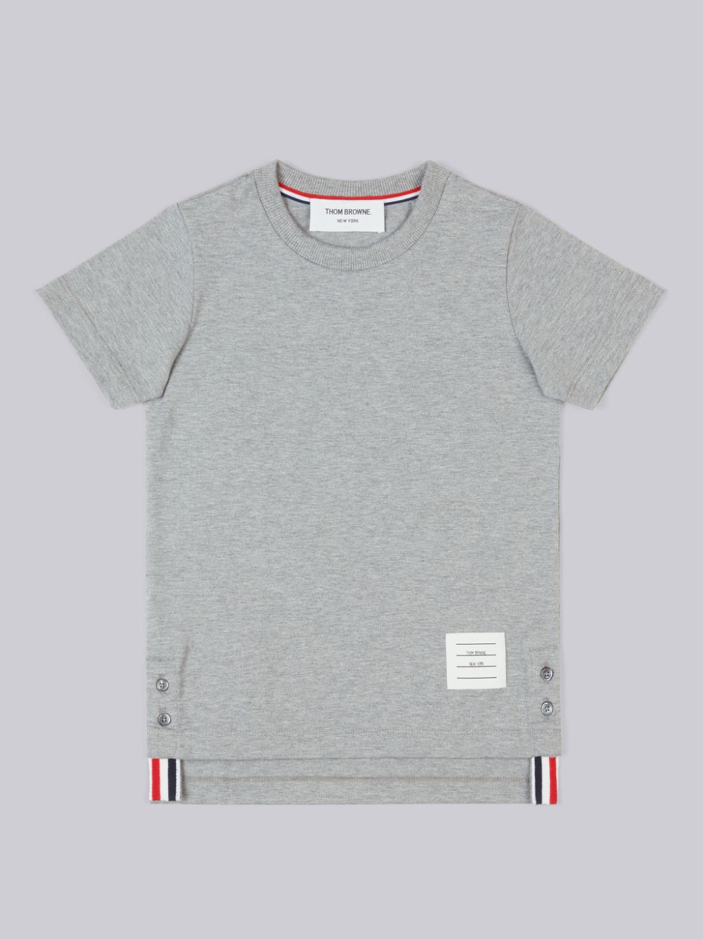 Thom Browne Medium Cotton Jersey Short Sleeve Ragazzo Magliette Grigie | LAQ70Q57338