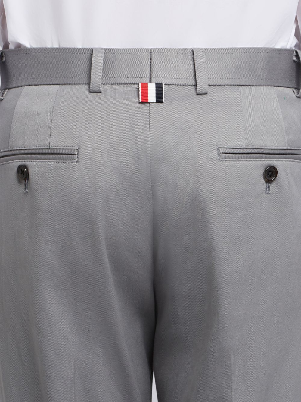 Thom Browne Medium Cotton Twill Unconstructed Chino Uomo Pantaloni Grigie | TFB34D65052