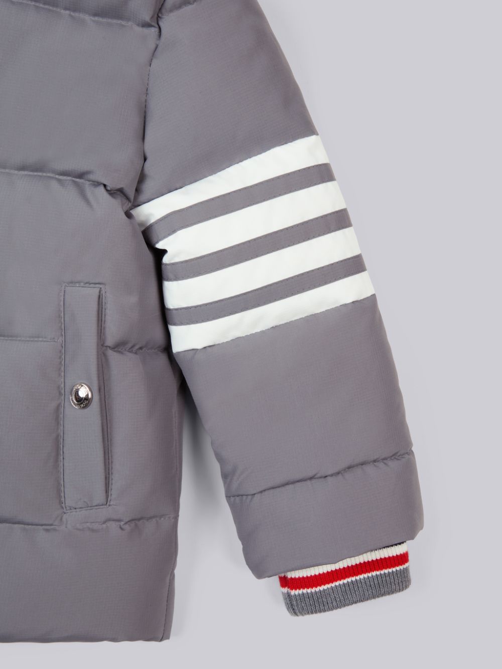 Thom Browne Medium Ripstop Downfilled Hooded 4-Bar Ragazzo Parka Grigie | KRB82V23873