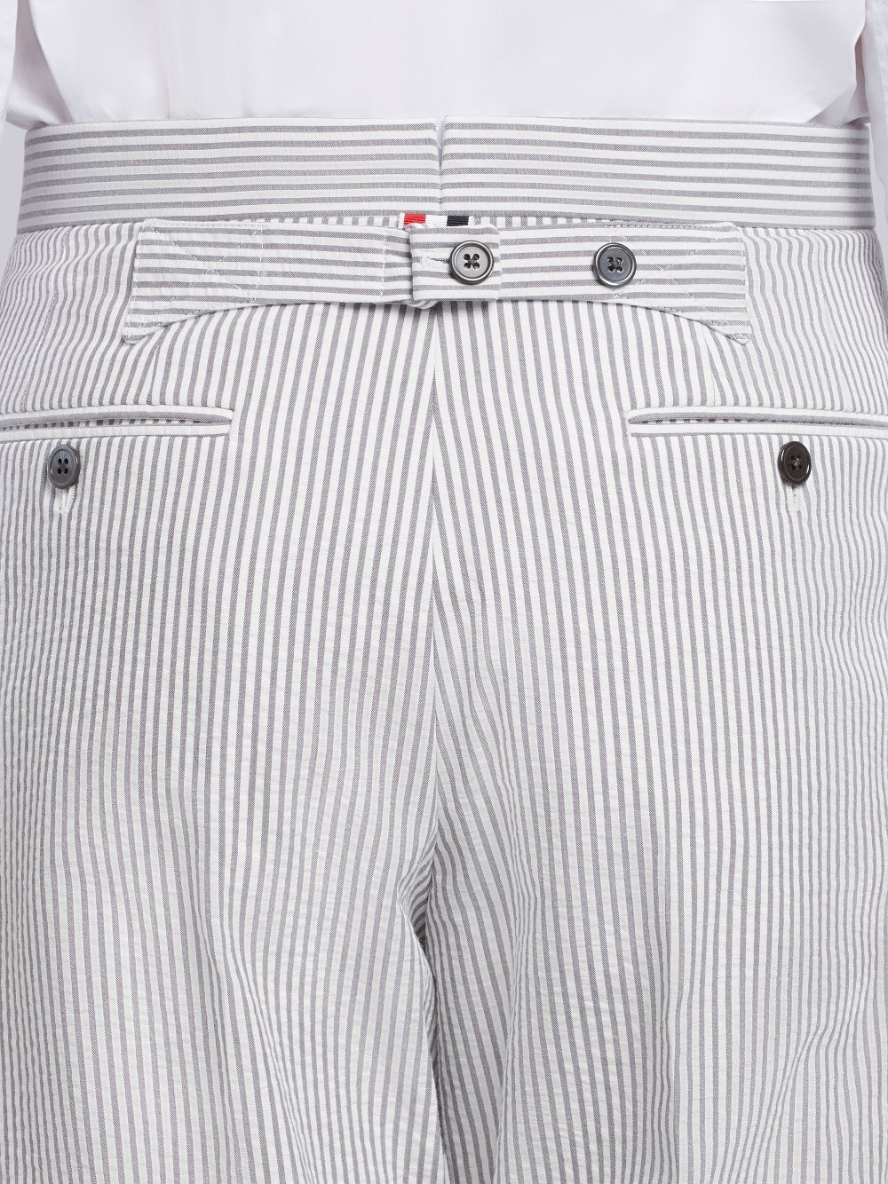 Thom Browne Medium Seersucker Classic and Tie Uomo Completo Grigie | GUP67E93877