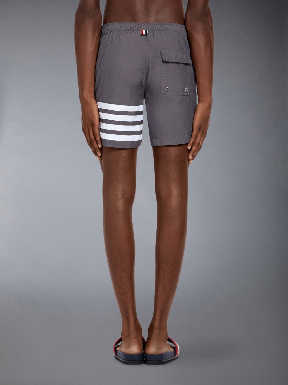 Thom Browne Medium Solid Swim Tech 4-Bar Uomo Boardshort Grigie | MWJ42Y04311