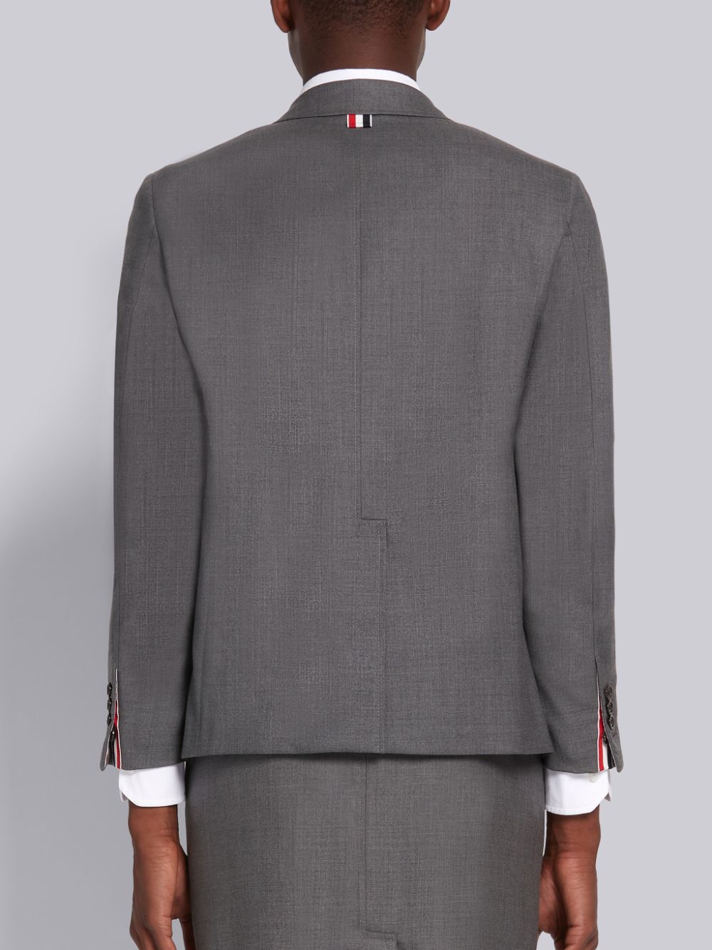 Thom Browne Medium Super 120s Wool Twill Sack Uomo Giacche Grigie | QPS05X71947