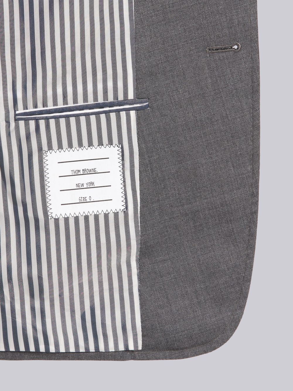 Thom Browne Medium Super 120s Wool Twill Sack Uomo Giacche Grigie | QPS05X71947