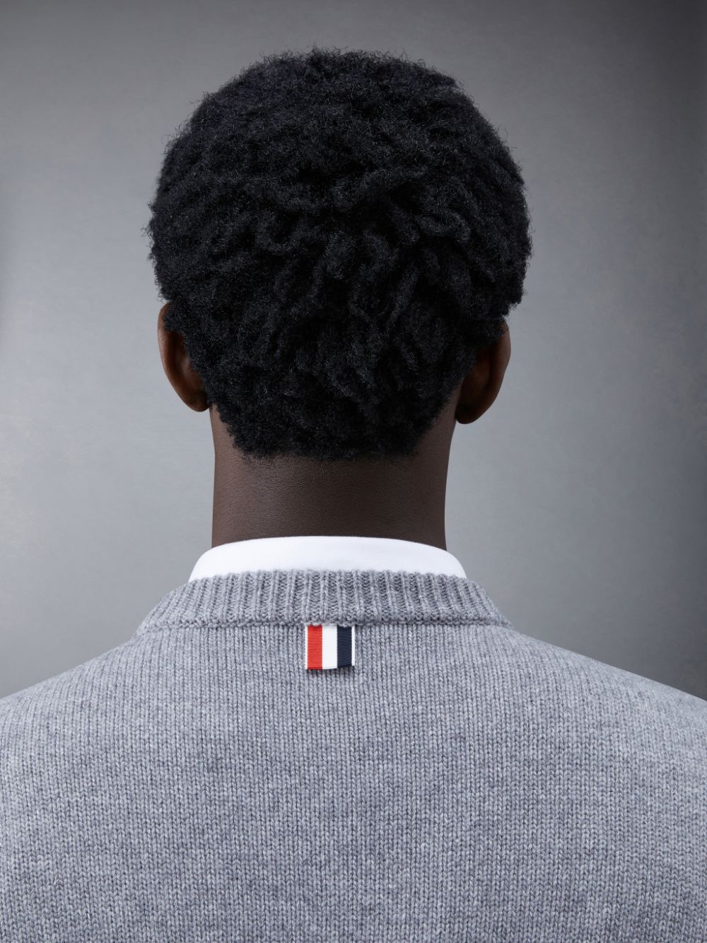 Thom Browne Merino Jersey 4-Bar Crew Neck Uomo Pullover Grigie | QCU21X72355