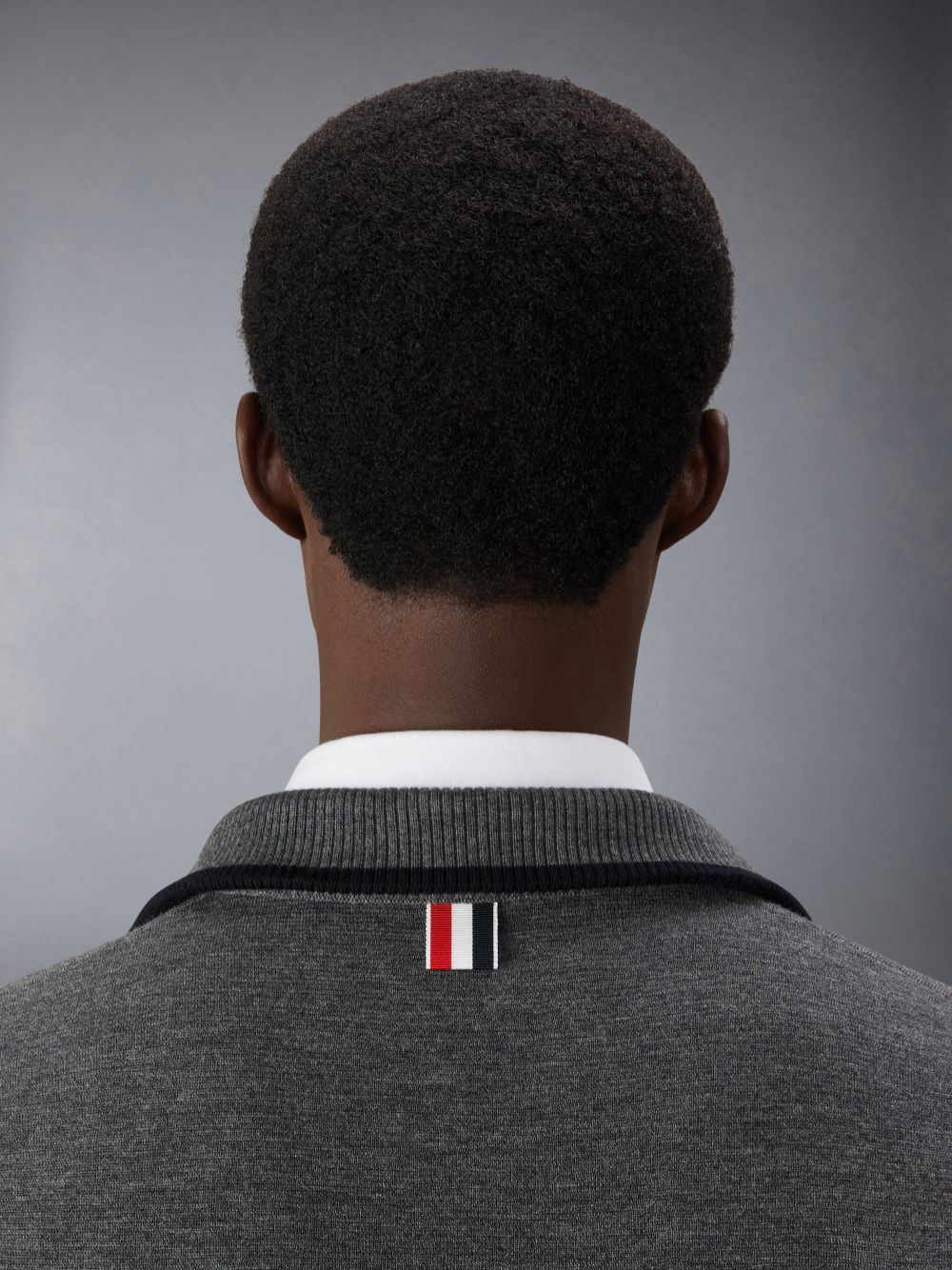 Thom Browne Merino Wool Milano Stitch Zip up Uomo Pullover Grigie | VEQ19C81664