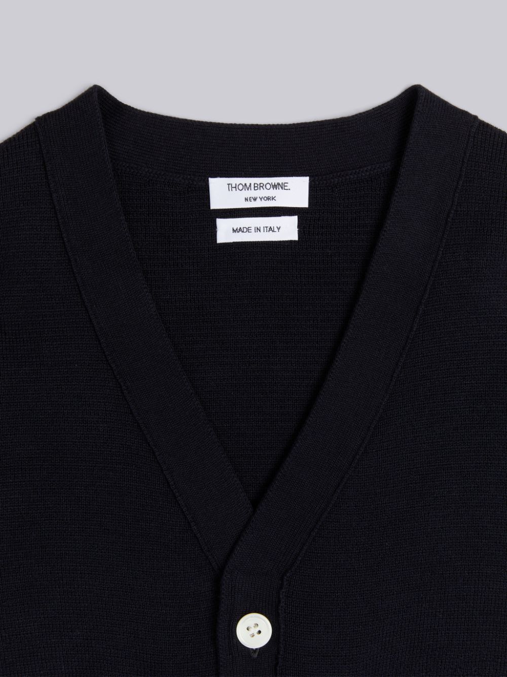 Thom Browne Milano Stitch 4-Bar V-neck Ragazzo Cardigan Blu | ZHF17U59961