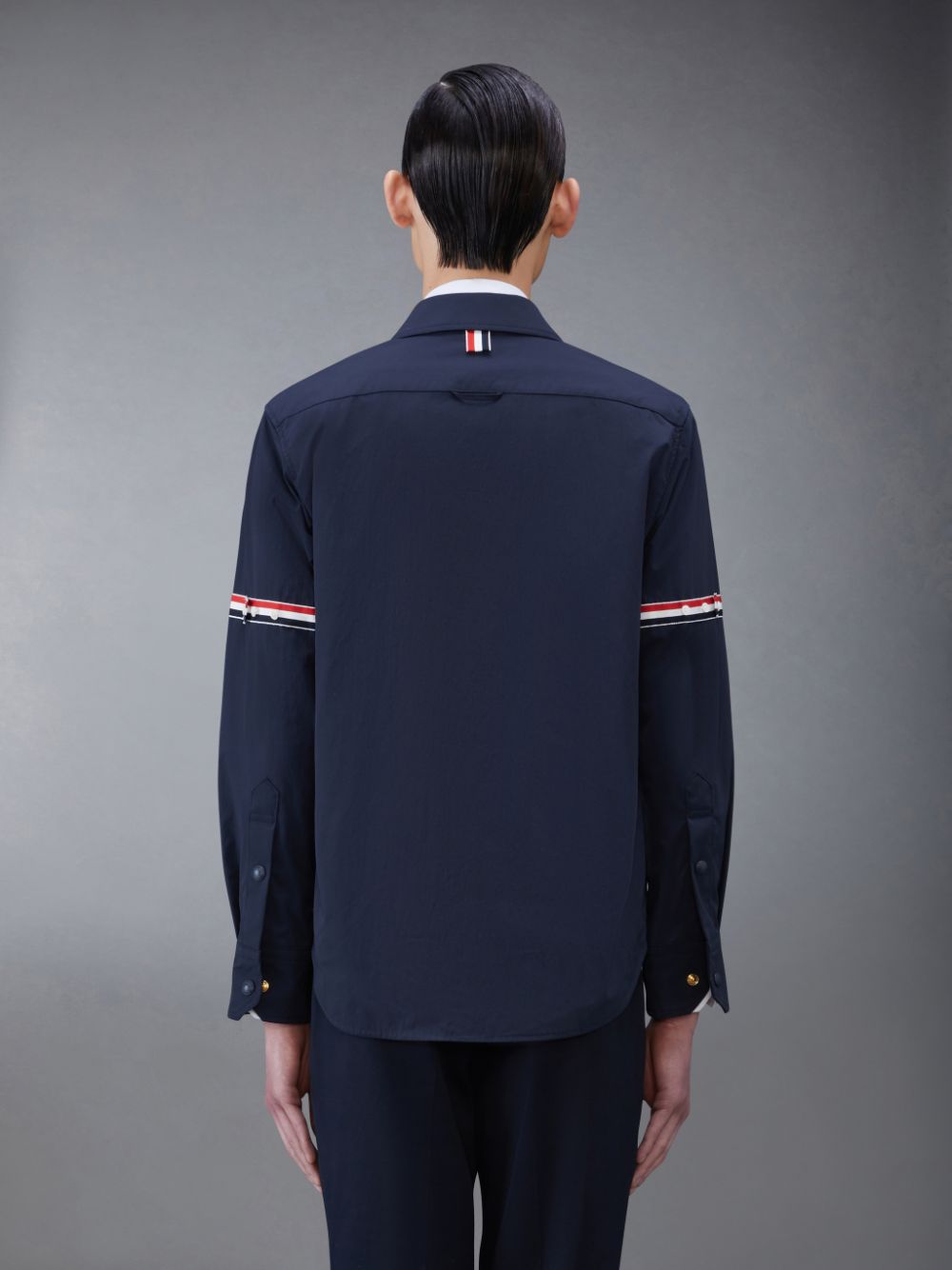 Thom Browne Nylon Armband Jacket Uomo Camicie Blu | EXB73D70822