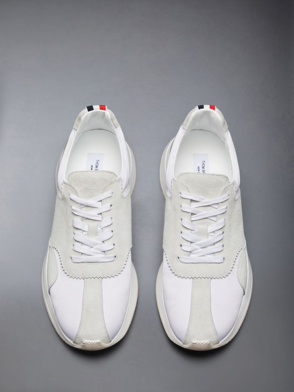 Thom Browne Nylon Sprinter Uomo Sneakers Bianche | BVW53I50844