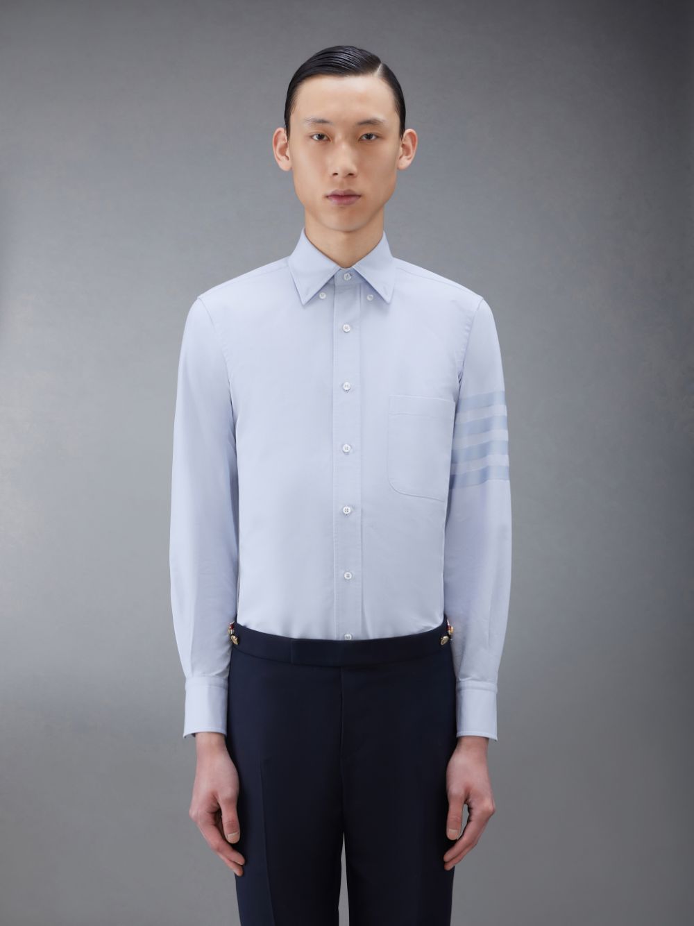 Thom Browne Oxford Classic 4-Bar Uomo Camicie Blu | CXR70H30807