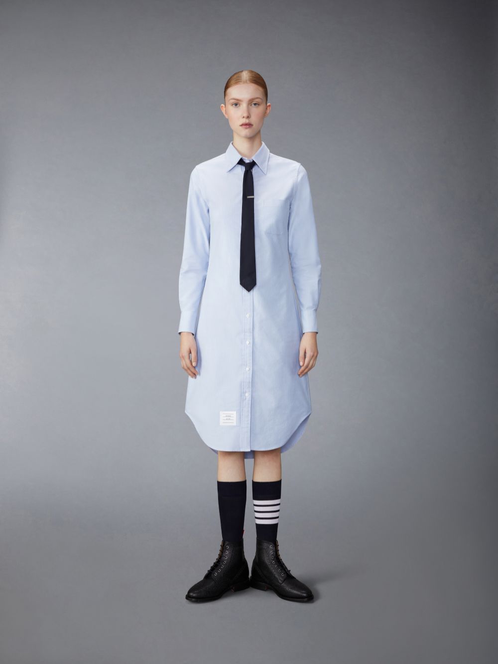 Thom Browne Oxford Classic Shirt Donna Vestito Blu | DVW91C89748