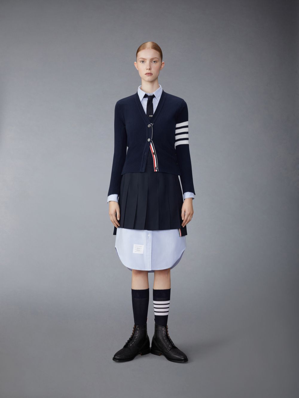 Thom Browne Oxford Classic Shirt Donna Vestito Blu | DVW91C89748