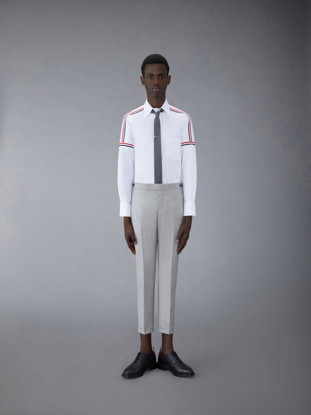 Thom Browne Oxford Elastic Uomo Camicie Bianche | BQF43F07126