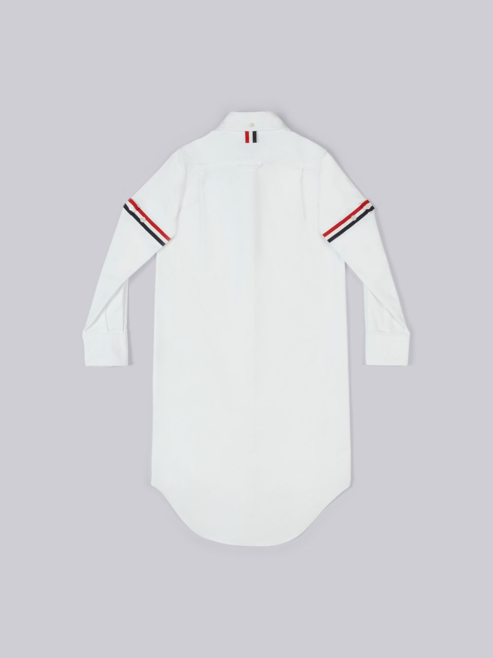 Thom Browne Oxford Knee Length Grosgrain Armband Shirt Ragazza Vestito Bianche | VTF21V22469