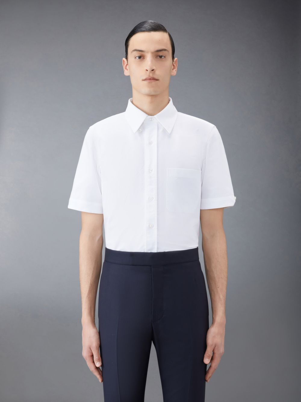 Thom Browne Oxford Short Sleeve Uomo Camicie Bianche | RFF22E63423