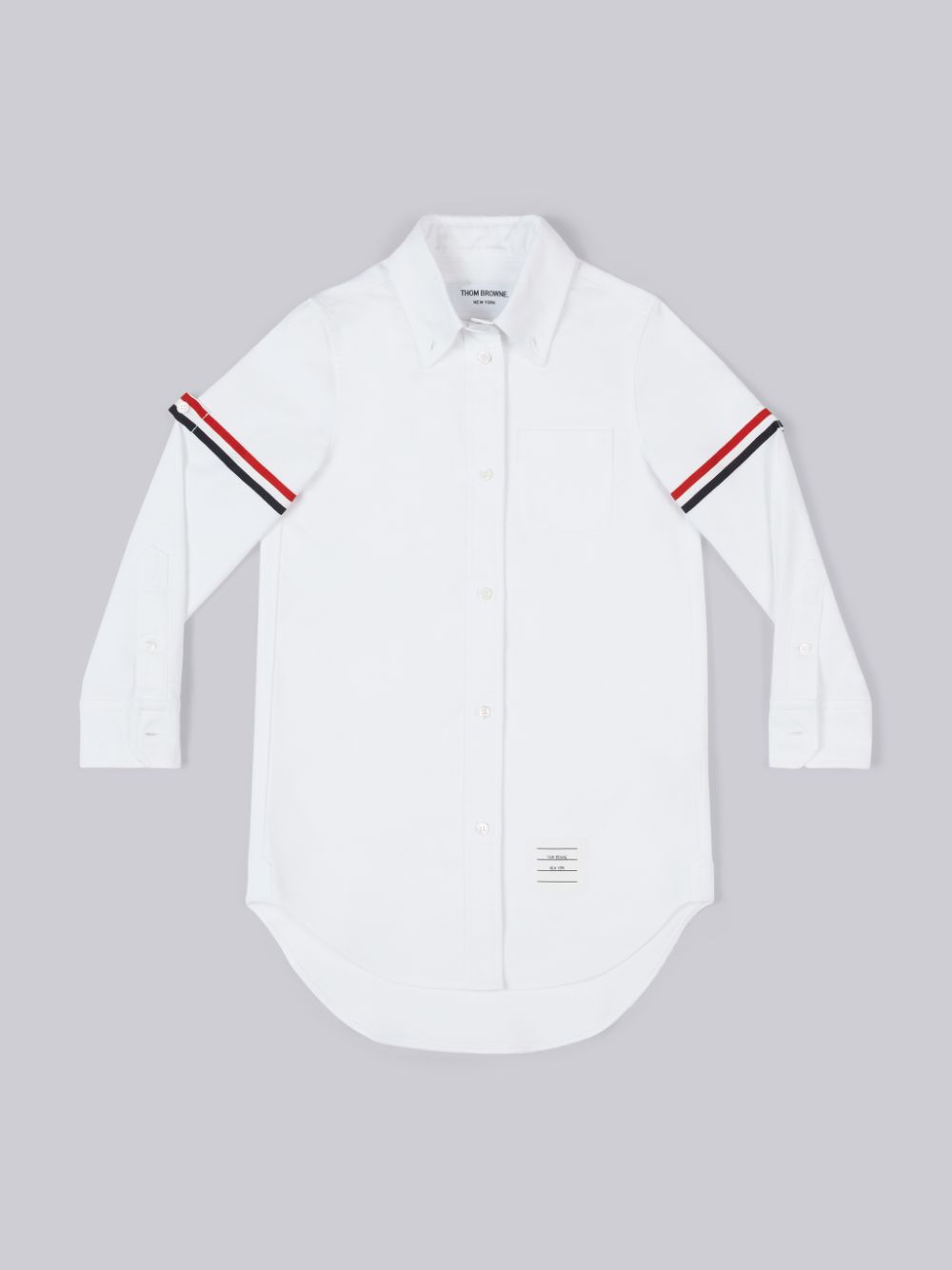 Thom Browne Oxford Thigh Length Grosgrain Amrband Shirt Ragazza Vestito Bianche | OTG69U67937